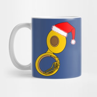 Santa Hat Tuba Mug